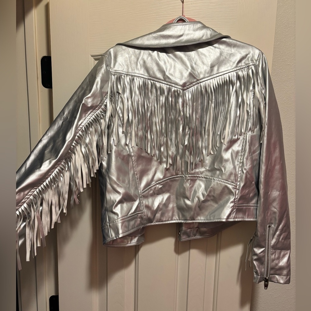 Buddy Love Silver Fringe Leather Jacket
